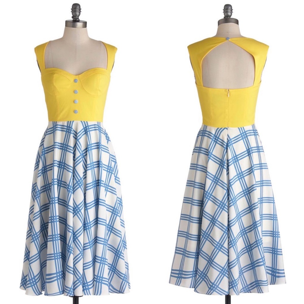 ISO: ModCloth Pretty Picnic yellow dress